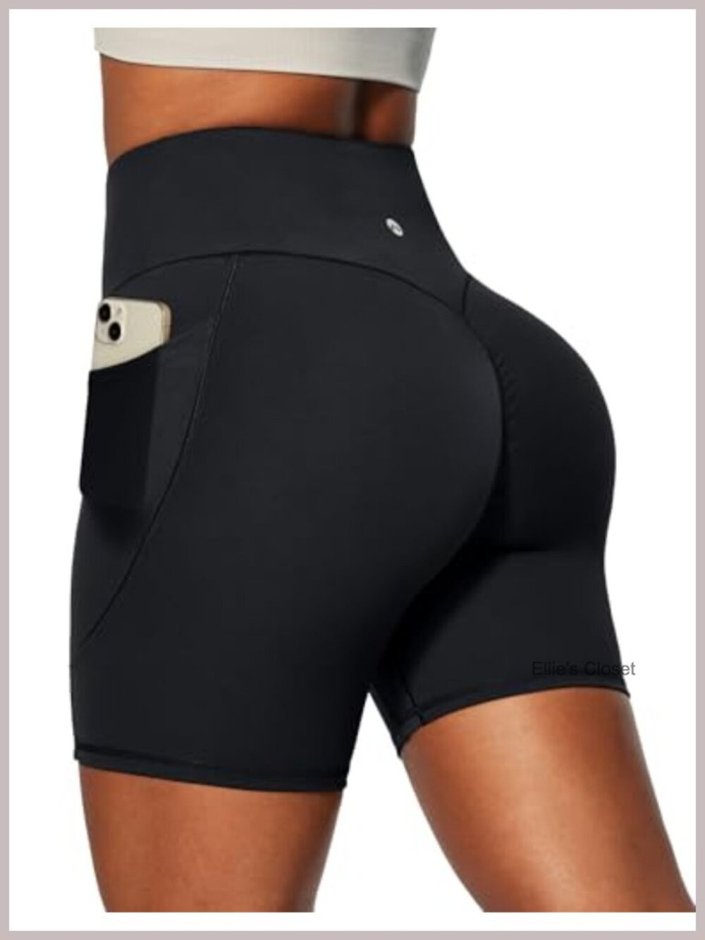 Butt Lifting Biker Shorts Tummy Control 6" Inseam with Pockets Compression Yoga
